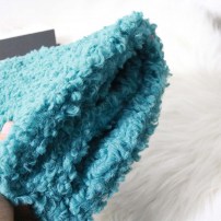 Бирюзовая плюшевая панамка фото