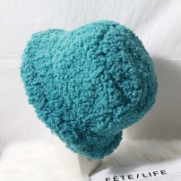 Бирюзовая плюшевая панамка фото