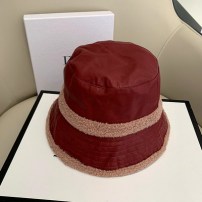 Женская двусторонняя панама кожаная + плюшевая фото