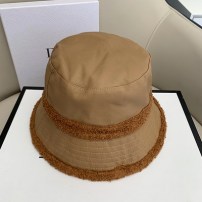 Женская двусторонняя панама кожаная + плюшевая фото