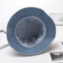 Женская панама из джинса с широким поясом фото