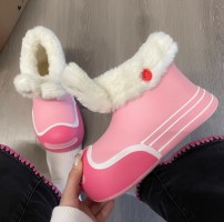 Женские резиновые ботинки с мехом внутри фото