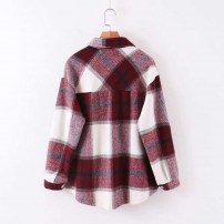 Женская теплая рубашка в клетку фото