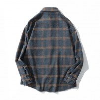 Шерстяная мужская рубашка в клетку фото