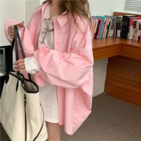 Яркая женская рубашка легкая свободная летняя фото