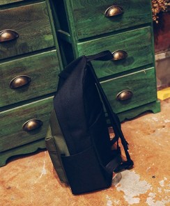 Двухцветный рюкзак с надписью фото