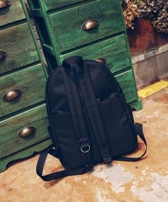 Двухцветный рюкзак с надписью фото