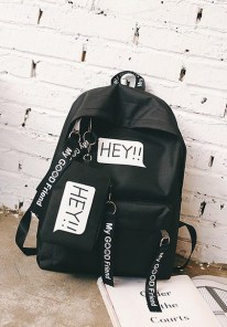 Качественный рюкзак с надписью HEY фото