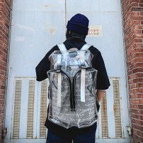 Прозрачный двойной рюкзак фото