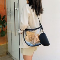 Женская сумка прозрачная + кошелек фото