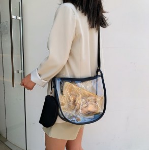 Женская сумка прозрачная + кошелек фото