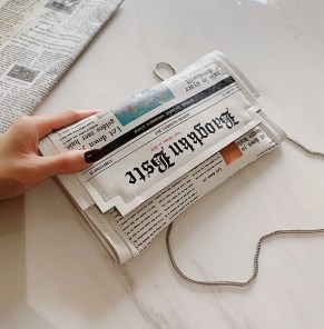 Необычный клатч - газета фото