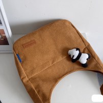 Женская большая сумка шопер на плечо - вельветовая фото