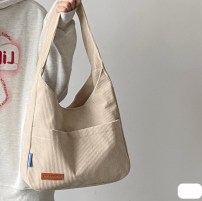 Женская большая сумка шопер на плечо - вельветовая фото