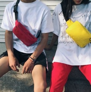 Спортивная небольшая сумка через плече фото