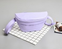 Женская однотонная бананка сумочка фото