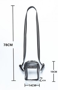 Прозрачная сумочка бананка с надписью Places+Faces фото