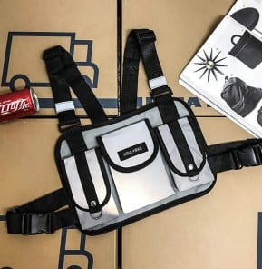 Нагрудная сумка-бронижилет светоотражающая фото