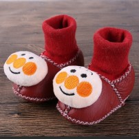 Зимние носочки пинетки со снеговиком - необычные фото
