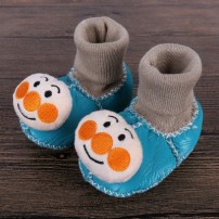 Зимние носочки пинетки со снеговиком - необычные фото