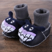 Зимние пинетки носочки для ребенка с милым монстриком с зубками фото