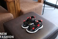 Детские  тканевые сандали с надписью фото