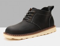 Мужские зимние низкие ботинки на меху фото