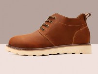 Мужские зимние низкие ботинки на меху фото