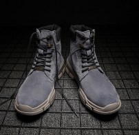 Замшевые мужские ботинки на шнуровке