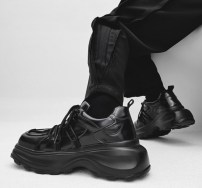 Мужские кожаные туфли с квадратным носком фото