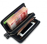 Мужское портмоне на два отсека фото