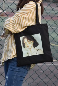 Тканевая сумка с рисунком фото