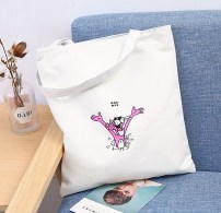 Тканевая сумка с розовой пантерой