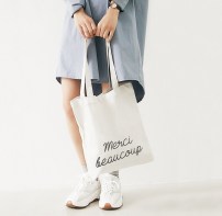 Качественная эко сумка c надписью фото