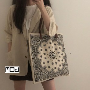 Эко сумка шоппер с принтом фото