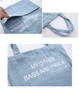 Вместительная тканевая сумка с большими карманами фото