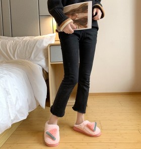 Женские плюшевые тапочки сабо с объемными фруктами фото