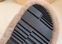 Тапочки меховие с открытым носком фото