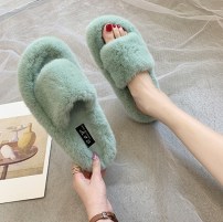 Тапочки меховие с открытым носком фото