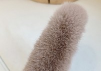 Тапочки меховие с открытым носком фото