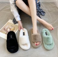 Тапочки меховие с открытым носком фото