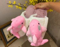 Милые тапочки с дельфинчиками фото