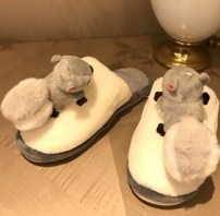 Милые женские тапочки с белочками фото