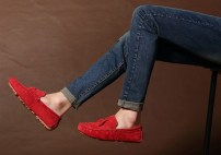 Модные замшевые мужские мокасины фото