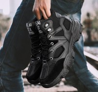Удобные высокие мужские кроссовки ботинки - осенние фото