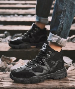 Удобные высокие мужские кроссовки ботинки - осенние фото