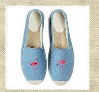 Женские эспадрильи с розовым фламинго фото