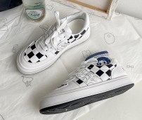 Низкие женские кеды кроссовки в клетку фото