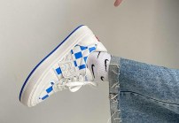 Низкие женские кеды кроссовки в клетку фото