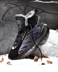 Кроссовки зима мужские высокие молодежные с мехом фото